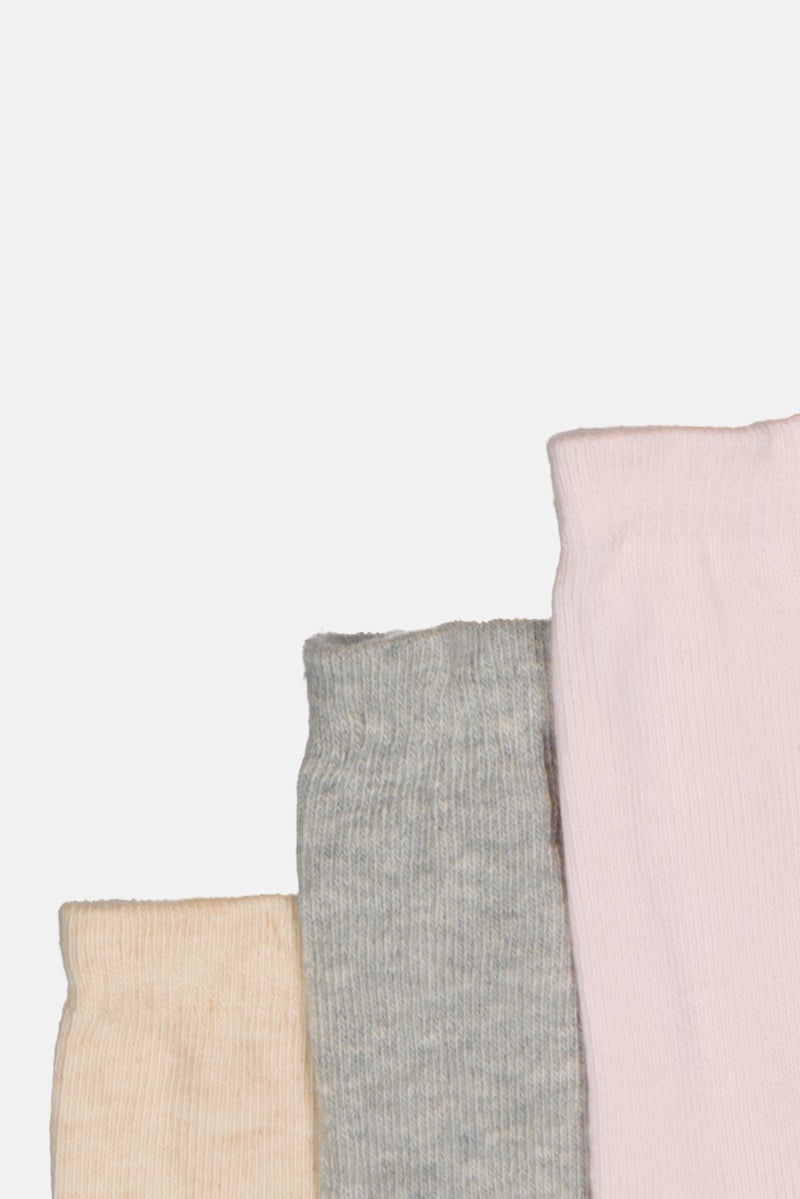 Joe Boxer Kids Girl 5 Pair Allover Print Crew Socks, Multicolor - Image 3