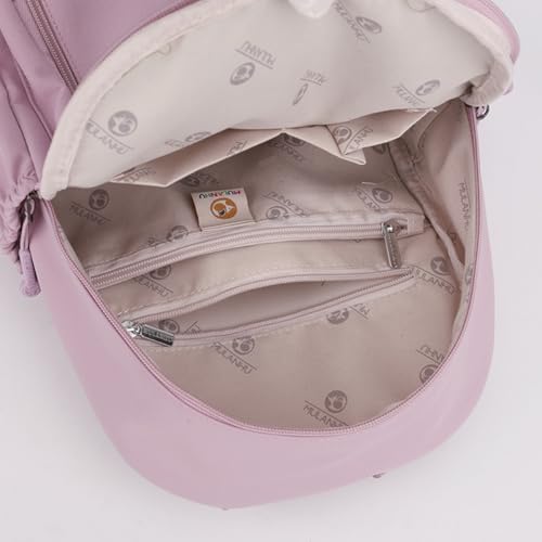Tanweibago Mini Nylon Women Backpacks,11L Small Ladies backpacks Casual Lightweight Women Shopping Travel Daypack (Z3-Grey) - Image 5