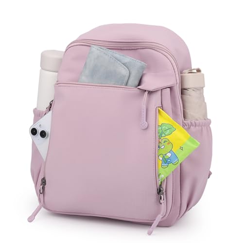 Tanweibago Mini Nylon Women Backpacks,11L Small Ladies backpacks Casual Lightweight Women Shopping Travel Daypack (Z3-Grey) - Image 2