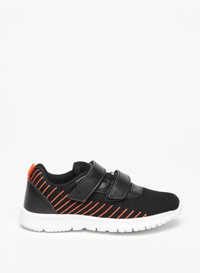 شو اكسبرس Boys Textured Sports Shoes with Hook and Loop Closure