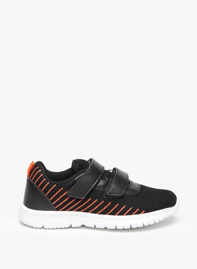 شو اكسبرس Boys Textured Sports Shoes with Hook and Loop Closure