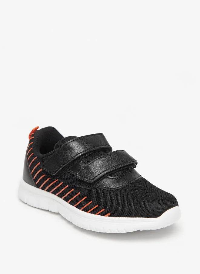 شو اكسبرس Boys Textured Sports Shoes with Hook and Loop Closure