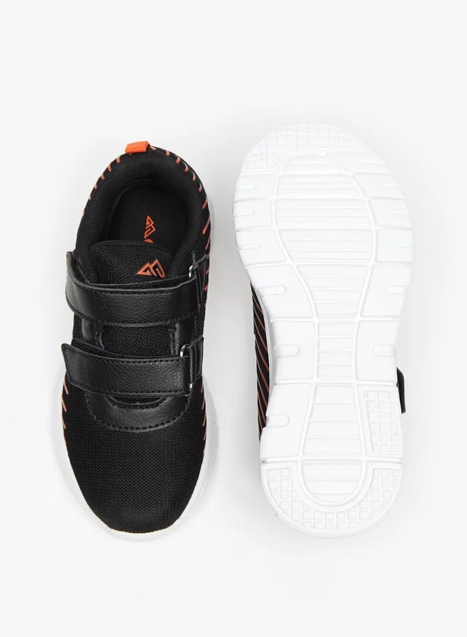 شو اكسبرس Boys Textured Sports Shoes with Hook and Loop Closure