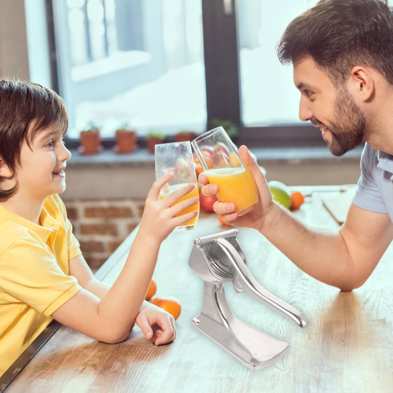 مضخة يدوية من الفولاذ المقاوم للصدأ لعصر الحمضيات، للبرتقال والليمون والرمان، مستخرج عصير الفواكه اليدوي - Image 4