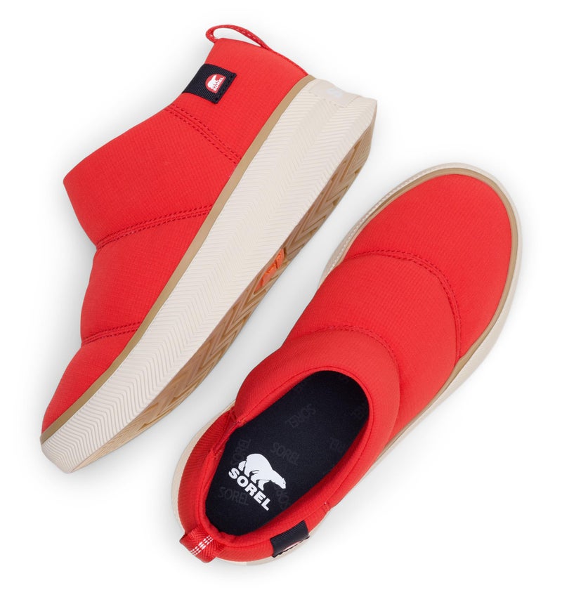 Sorel Women's Out N About IV Mini Puffy Insulated Slip-On Boots, Bright Red/Honey White, 7.5 - Image 5