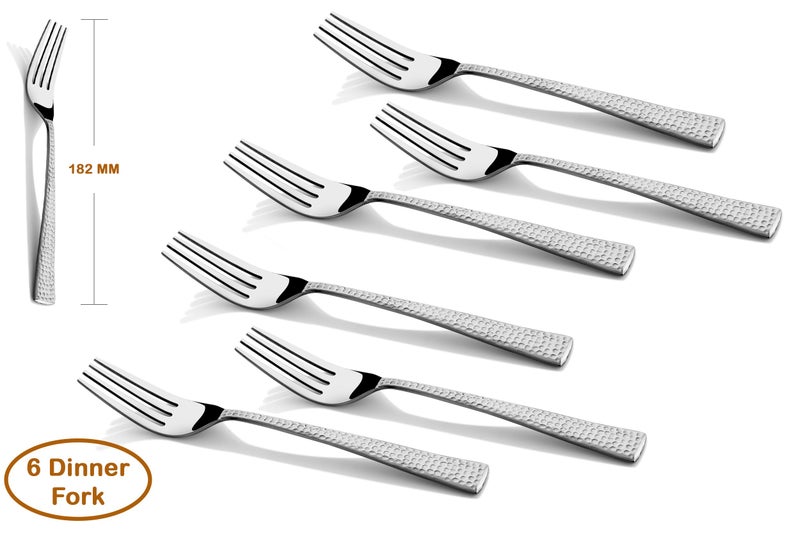 SHAPES Feast Premium Silver Stainless Steel Cutlery Set - 24 Pieces with Gift Box | Rust-Resistant, Dishwasher Safe, Elegant Design | Ideal for Home and Restaurant - Image 4