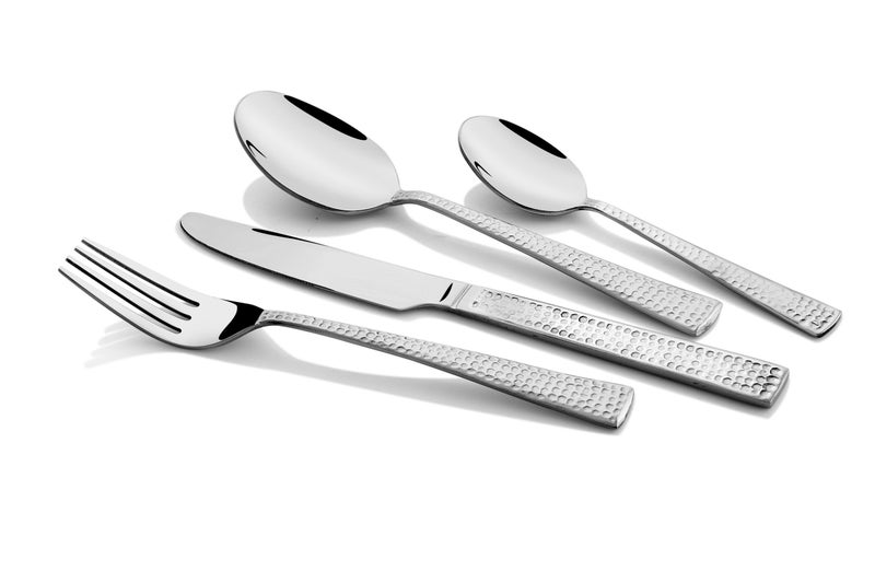 SHAPES Feast Premium Silver Stainless Steel Cutlery Set - 24 Pieces with Gift Box | Rust-Resistant, Dishwasher Safe, Elegant Design | Ideal for Home and Restaurant - Image 2