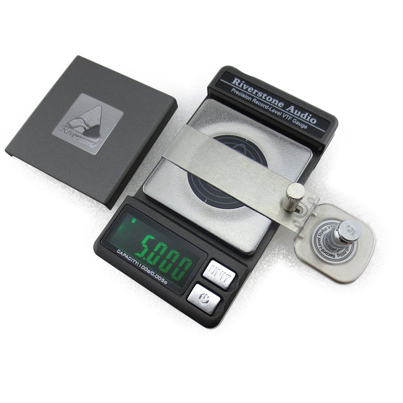 Riverstone Audio Precision Record Level Digital Turntable Stylus Force Scale Gauge for Tonearm Phono Cartridge VTF, 0.005g Resolution (Graphite) - Image 4