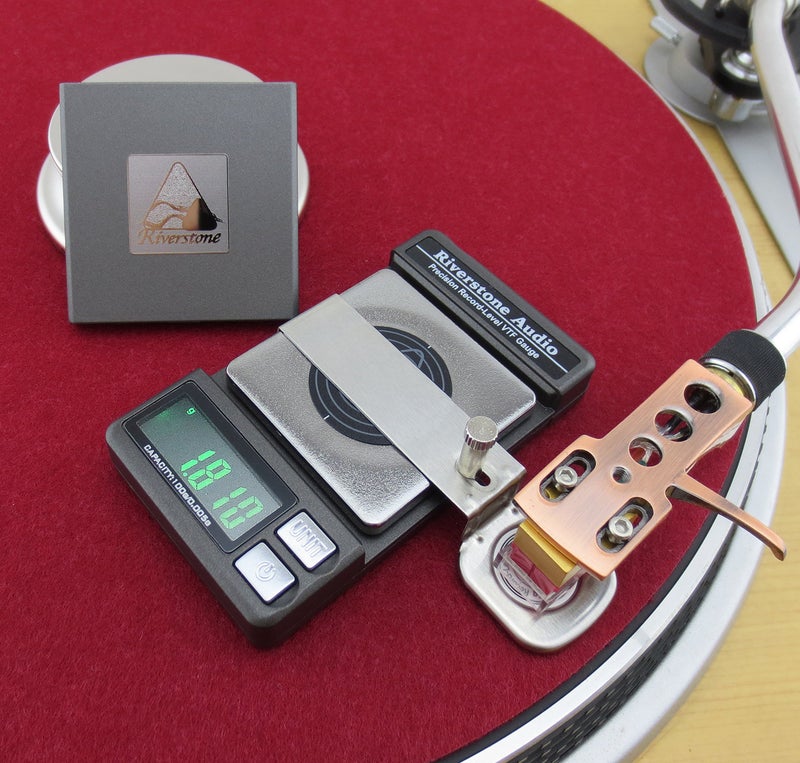 Riverstone Audio Precision Record Level Digital Turntable Stylus Force Scale Gauge for Tonearm Phono Cartridge VTF, 0.005g Resolution (Graphite) - Image 3