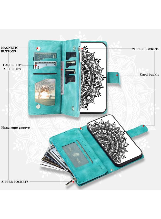 S-TOP Case For Samsung Galaxy A13 4G/5G / A04S Multi-Card Totem Zipper Leather Phone Case - Image 5