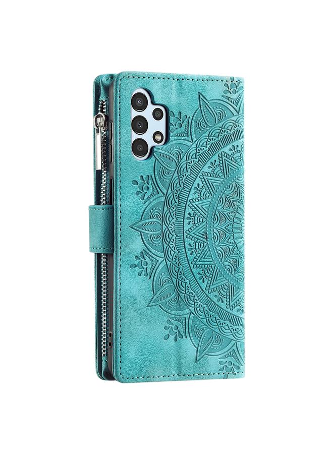 S-TOP Case For Samsung Galaxy A13 4G/5G / A04S Multi-Card Totem Zipper Leather Phone Case - Image 3