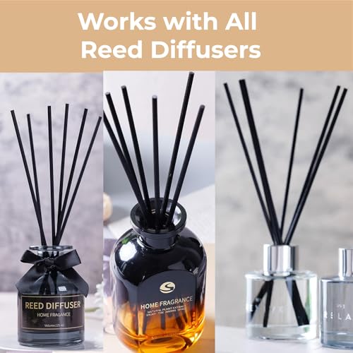 Maxime Candles Reed Diffuser Sticks, 8 Inch Black Fiber Sticks Aroma Diffuser Sticks Refill for Aroma Fragrance (50) - Image 5