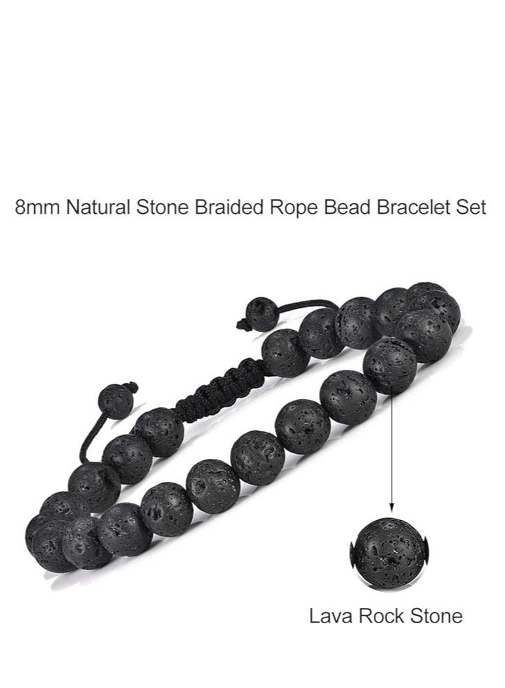 Black rock bracelet for men, one piece  - Image 2