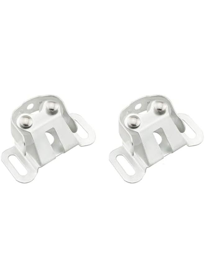 4PCS Cabinet Spring Lock Clasp with 12 Screws for Mobile Home Cabinet Door Latch and Double Wheel Ball Lock Bumpers Catch Locks for Mailboxes, Travel Trailer Doors, RVs, and Vanity Tables - Image 3