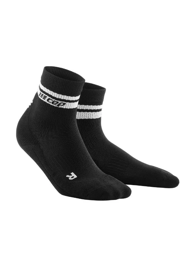CEP CEP - Classic 80s Compression Socks Mid Cut Black/White Men