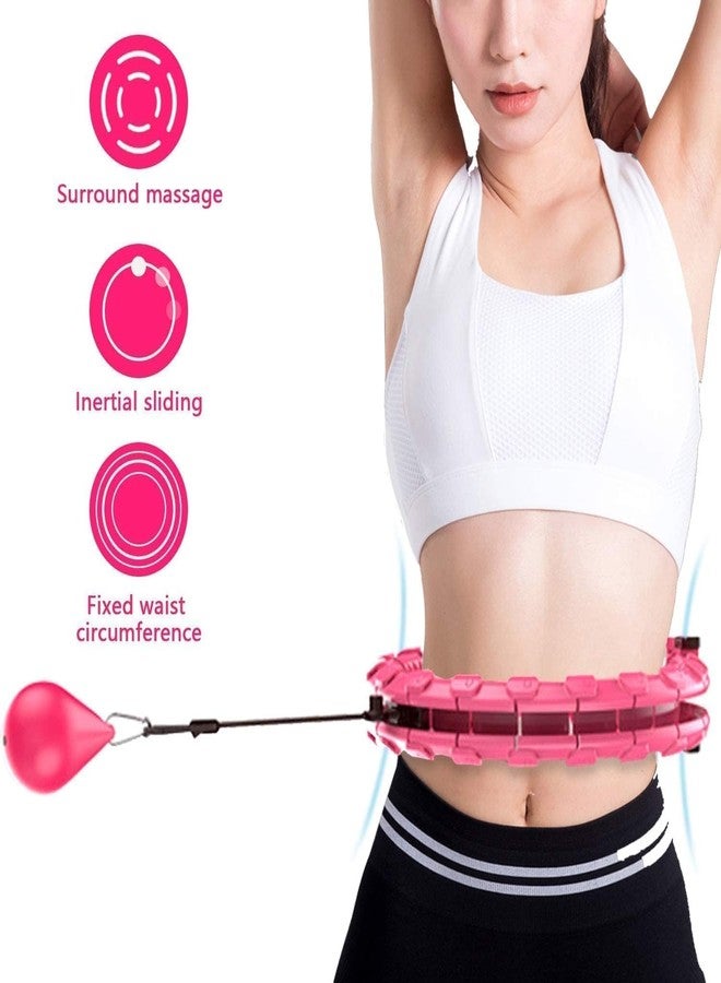 KRIPESH® Hula Hoop with Adjustable Weights, Auto-Spinning Ball, Fitness Exercise Hoop for Men & Women Adults and Kids-Multi Color - Image 5