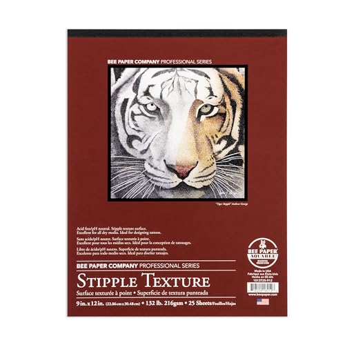 Bee Paper Company Bee Paper - 9"x 12" Stipple Texture Paper Pad, 25 Sheets - Image 1