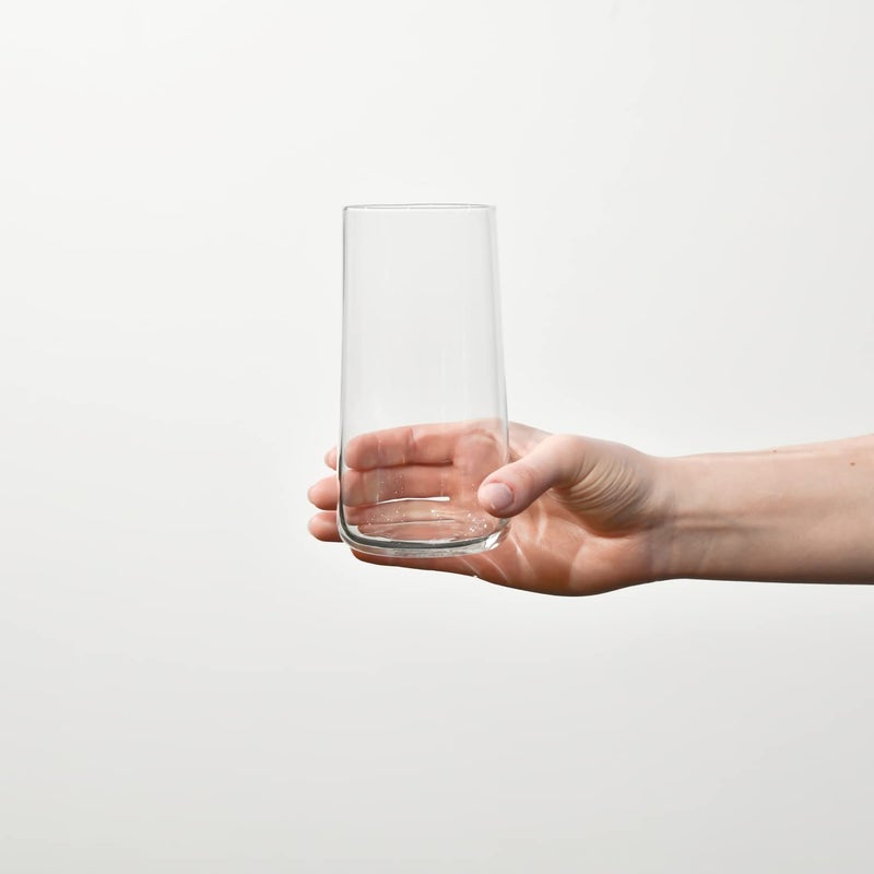 Krosno Tall Water Glasses, Set of 6, 18.3 oz, Avant-Garde Collection, Lightweight Crystal Glass, Perfect for Everyday, Dishwasher Safe, Made in Europe - Image 3