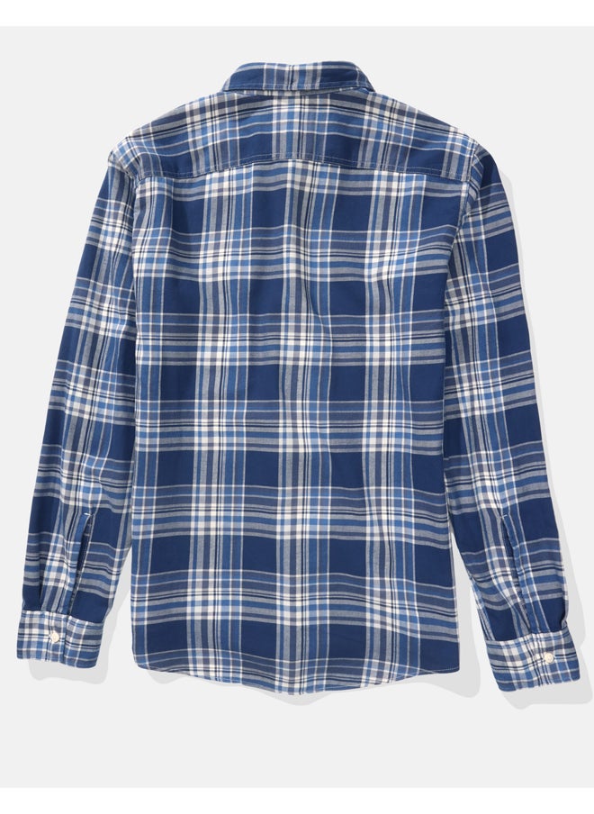 American Eagle - AE Slim Fit Plaid Button-Up Shirt - Image 1