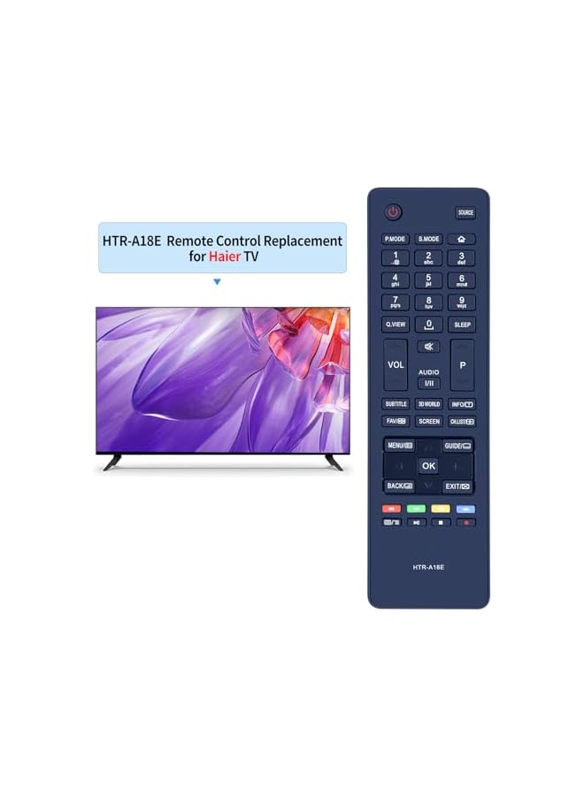 The Bros HTR-A18E Remote Control fit for Haier LCD TV LE22M600CF LE24M600C LE24M600CF LE28M600C LE32M600C LE40B8000TF LE42U6500A LE46M600C LE28M500C LE32B7000C LE40B7000CF LE40B650CF LE32B8500T - Image 3