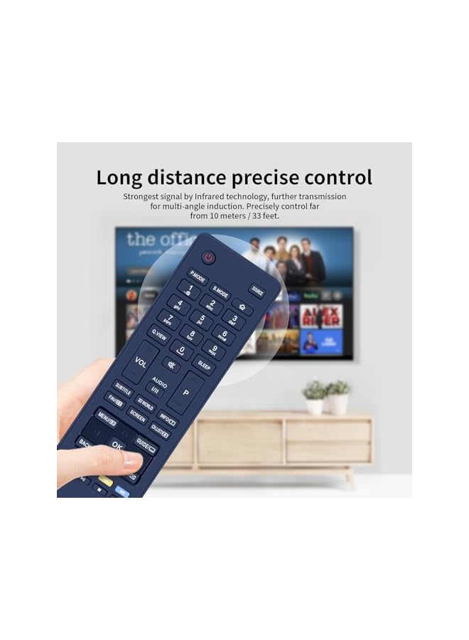 The Bros HTR-A18E Remote Control fit for Haier LCD TV LE22M600CF LE24M600C LE24M600CF LE28M600C LE32M600C LE40B8000TF LE42U6500A LE46M600C LE28M500C LE32B7000C LE40B7000CF LE40B650CF LE32B8500T - Image 4
