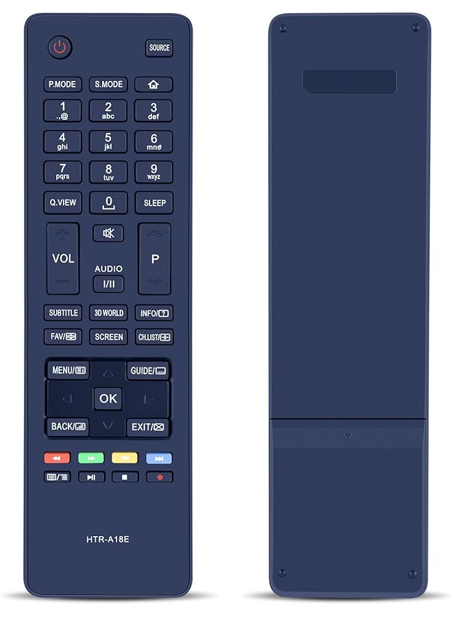 The Bros HTR-A18E Remote Control fit for Haier LCD TV LE22M600CF LE24M600C LE24M600CF LE28M600C LE32M600C LE40B8000TF LE42U6500A LE46M600C LE28M500C LE32B7000C LE40B7000CF LE40B650CF LE32B8500T - Image 1