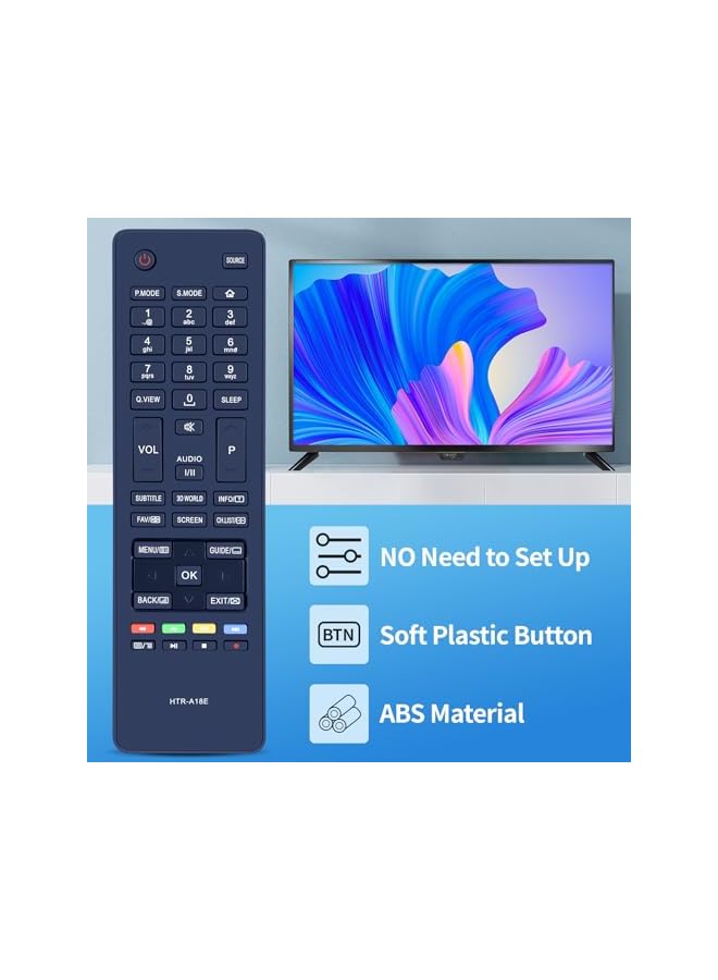 The Bros HTR-A18E Remote Control fit for Haier LCD TV LE22M600CF LE24M600C LE24M600CF LE28M600C LE32M600C LE40B8000TF LE42U6500A LE46M600C LE28M500C LE32B7000C LE40B7000CF LE40B650CF LE32B8500T - Image 5