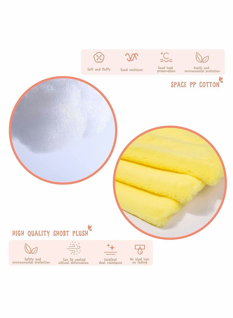 KASTWAVE Duck Stuffed Animal Toy Yellow Soft Plush for Kids Girls DIY Hugglable with Cute Hat and Costume Best Gifts - Image 4