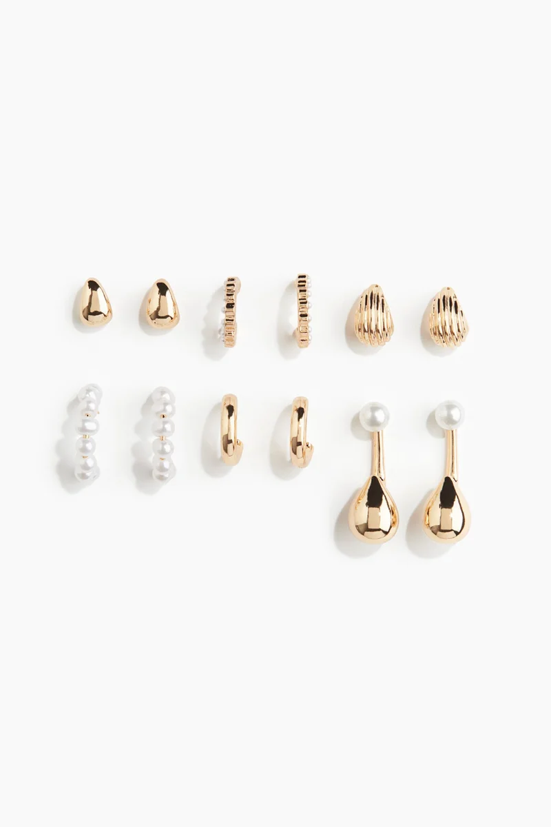 H&M 6 pairs earrings