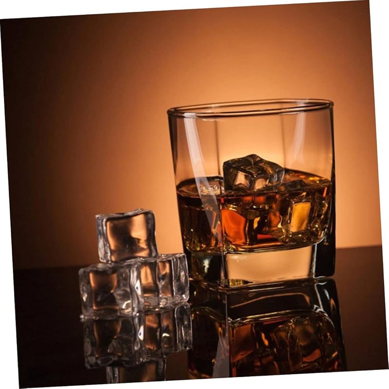 Mikinona 48pcs Clear Reusable Acrylic Ice Cubes 2 5x2 5cm For Bar And Home Decor - Image 3