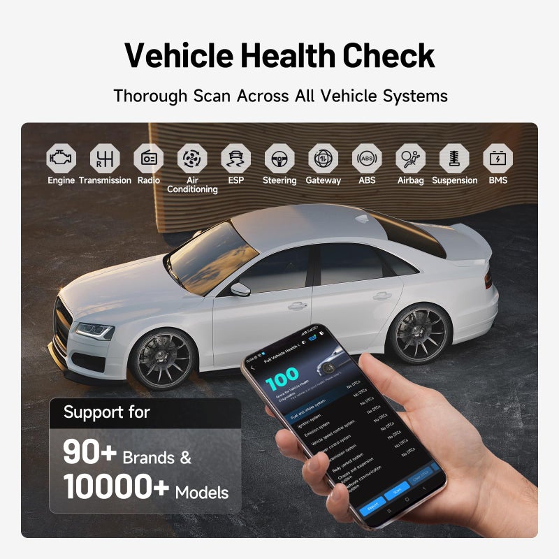 توب دون TOPDON CarPal A Obd2 Scanner Bluetooth، أداة تشخيص السيارة كاملة النظام - Image 2