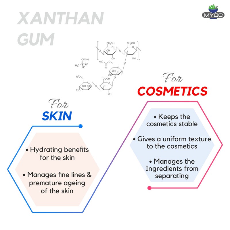 Myoc مسحوق صمغ الزانثان MYOC نقي وعضوي، غير معدّل وراثيًا، خالي من الغلوتين | يستخدم كمثبت للامتصاص، عامل تشكيل الأفلام، رابط | درجة تجميلية (230 جرام) - Image 4