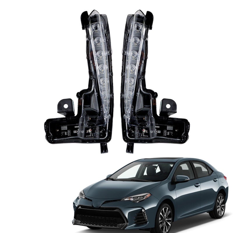 ANTUKO 2Pcs Front Driving Fog Light Daytime Running Light Replacement for 20172019 Corolla SE 8144002030 8143002030