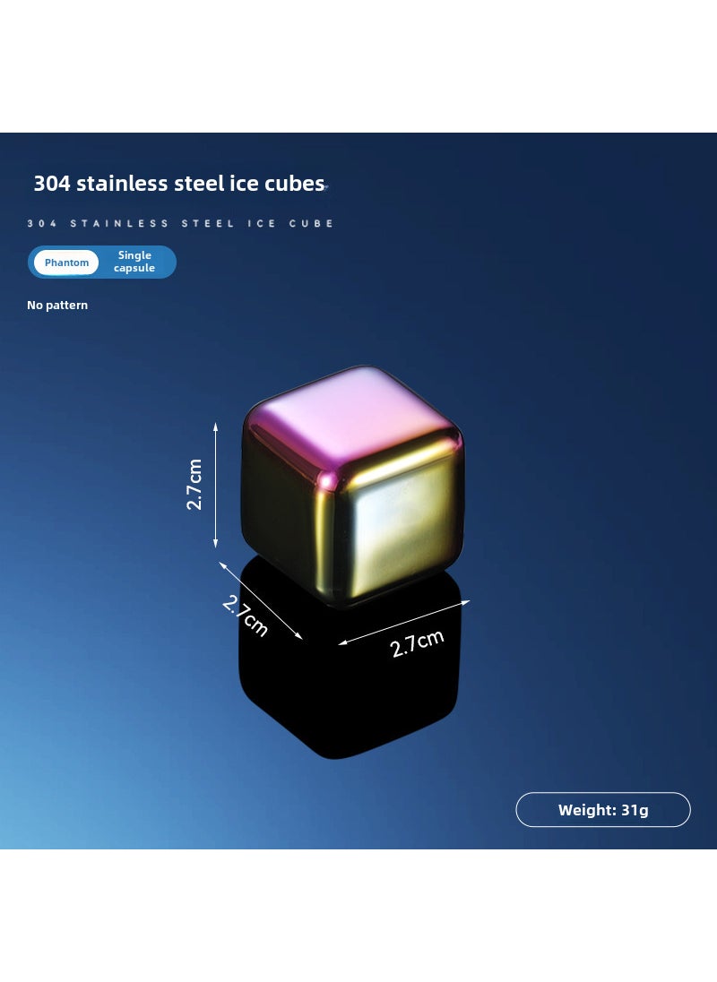 Generic Stainless Steel Whiskey Ice Stones Set1 Pack/Unpatterned Magic 1 Pack/Unpatterned Magic 