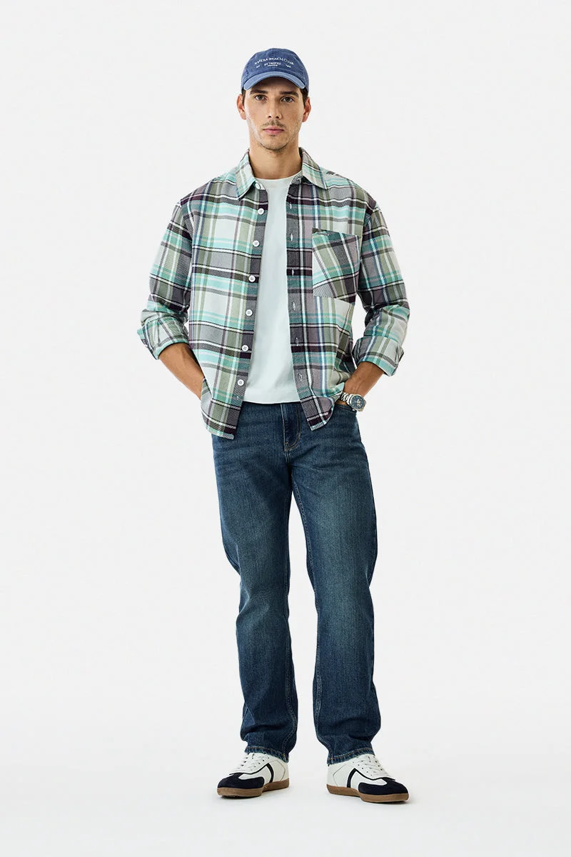 سنيتش Dark Blue Solid Relaxed Casual Jeans