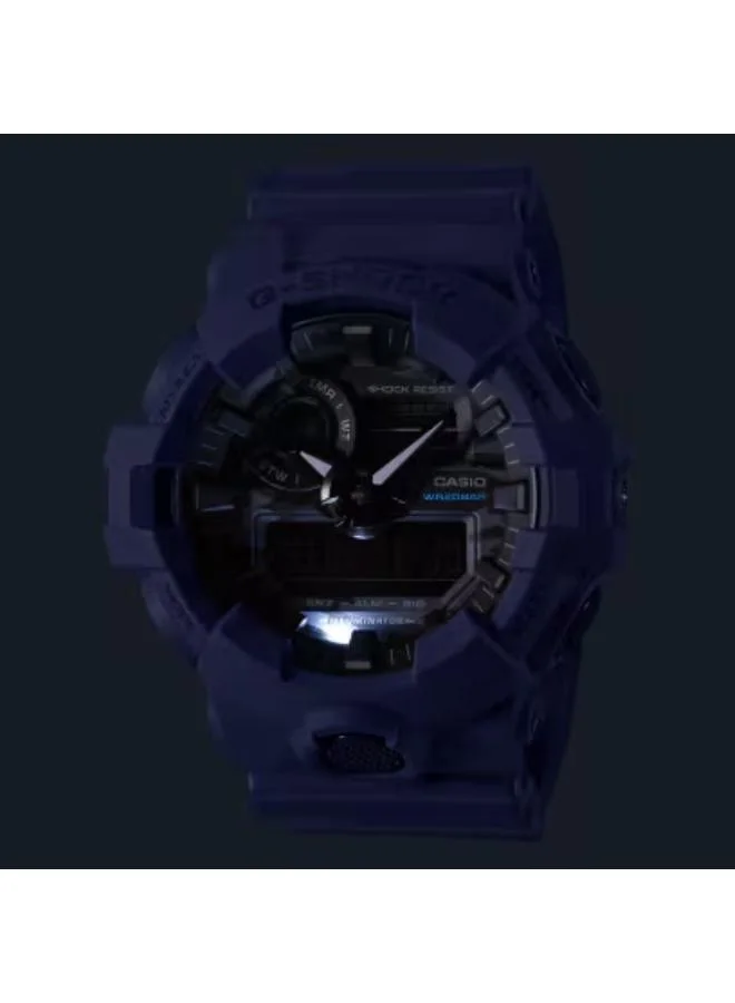 جي شوك Men's Analog-Digital Display Watch With Black Resin Strap - GA-700CA-2ADR