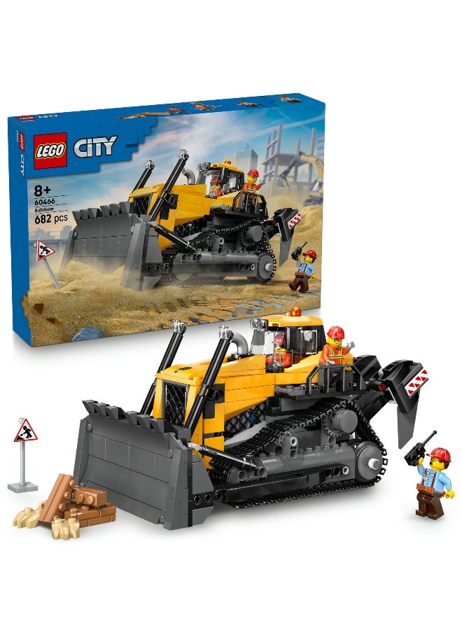 LEGO LEGO City Yellow Bulldozer 60466 Building Set (682 Pieces)  - Image 1