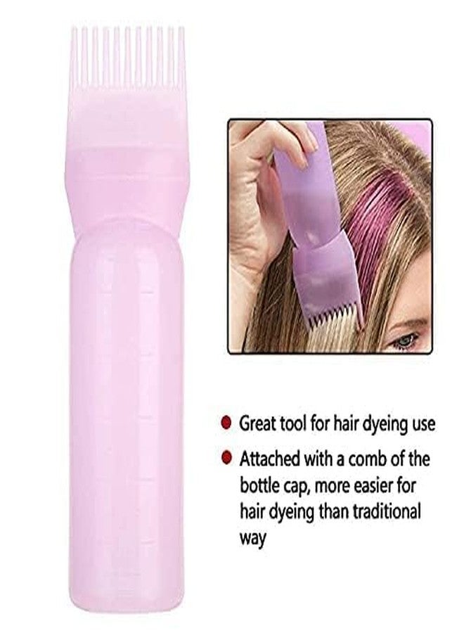 HEYZEM (PACK OF 2 120ML Hair Dye Applicator Bottle with Brush – Plastic Hair Oil & Hair Coloring Tool for Salon & Home Use - Image 2