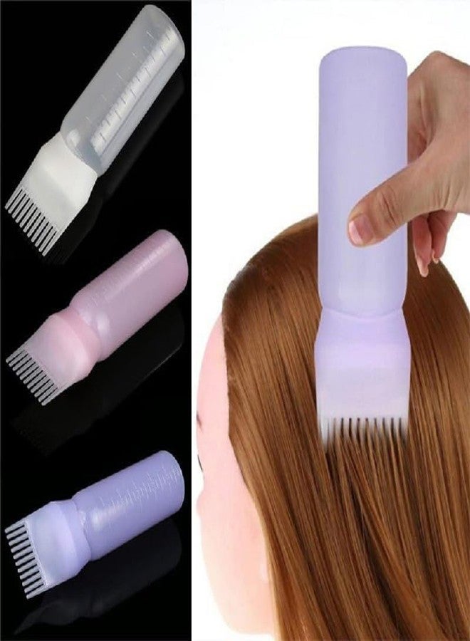 HEYZEM (PACK OF 2 120ML Hair Dye Applicator Bottle with Brush – Plastic Hair Oil & Hair Coloring Tool for Salon & Home Use - Image 5