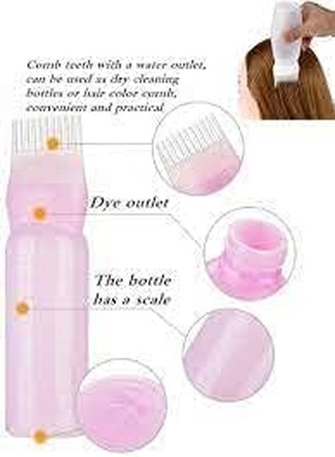 HEYZEM (PACK OF 2 120ML Hair Dye Applicator Bottle with Brush – Plastic Hair Oil & Hair Coloring Tool for Salon & Home Use - Image 3