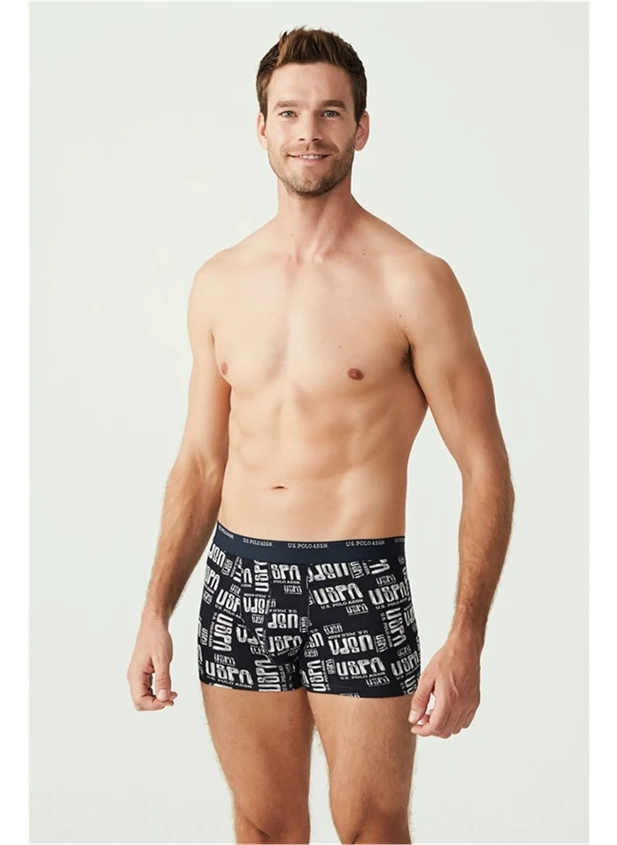 U.S. Polo Assn. BASE. Polo Assn. 80338 Men's 3-pack Boxer - Navy&Navy Blue Melange&Printed