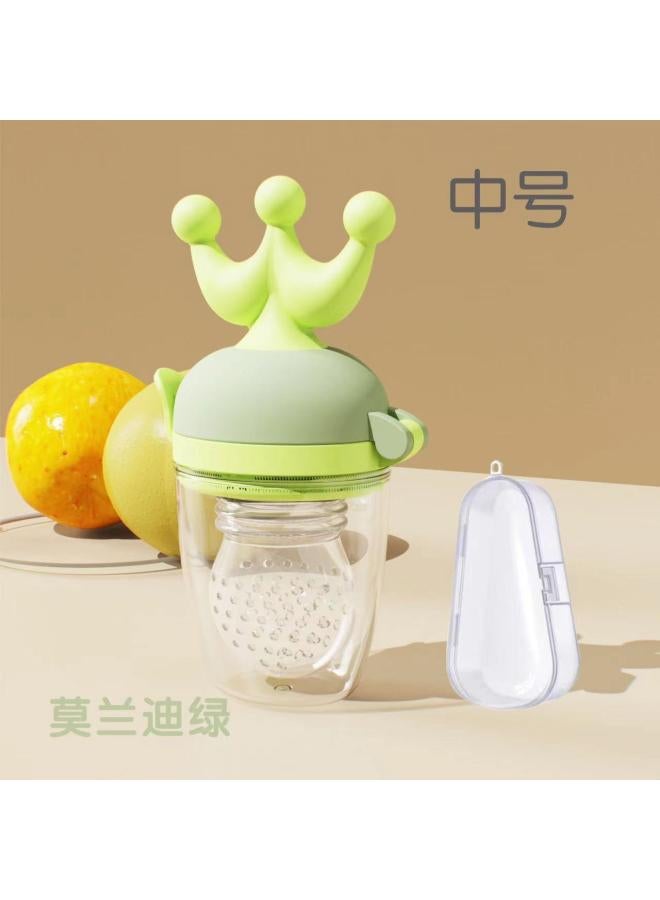 Crown Bite Teether Baby Bite Fruit And Vegetable Happy Baby Eat Fruit Food Supplement Device Bite Bag Feeding Tableware