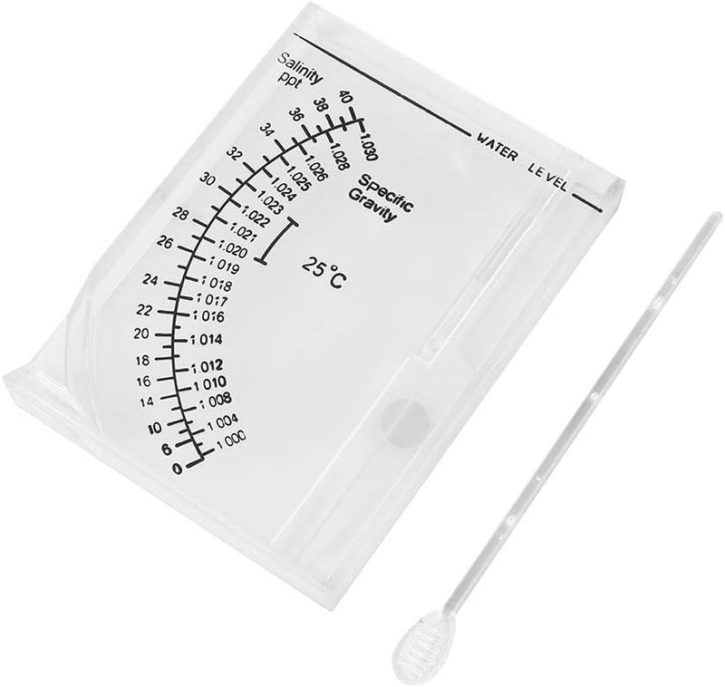 GLOGLOW Salinity Tester, Accurate Sea Water Measurement Hydrometer, Aquarium Saltwater Specific Gravity Test for Fish Tank, Pond, Freshwater, and Marine Aquarium Maintenance - Image 1