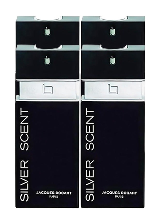 جاك بوغارت 4 قطع عطر سيلفر سينت باريس للرجال 100 مل - Image 1