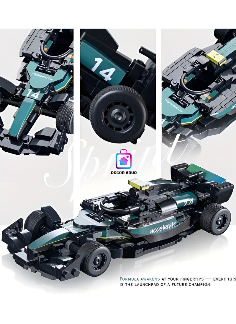 DECOR SOUQ McLaren MP4/4 F1 Car Building Blocks Kit – 295 PCS Racing Sports Car Toy Set for Kids & Adults – DIY STEM Engineering Blocks Compatible with Major Brands – Educational Creative Construction Model for Boys & Girls – Realistic Design, Perfect Gift for Formula Racing Fans, Car Enthusiasts, and Collectors – Enhance Imagination & Fine Motor Skills with this High-Speed Formula Car Model – Ideal Birthday or Holiday Present for Ages 6+ – Build Your Own Precision McLaren F1 Replica – Limited Stock  - Image 4
