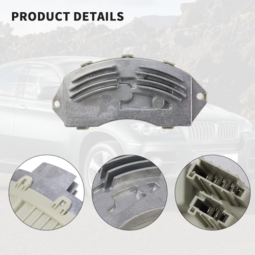 Bomunik 64119265892 Front HVAC Blower Motor Resistor 2005-2015 For BMW Series X5 X6 E70 E71 E72 E81 E82 E88 E90 Replacement # 64119146765 64116927090 64119222072 64119266185 - Image 3