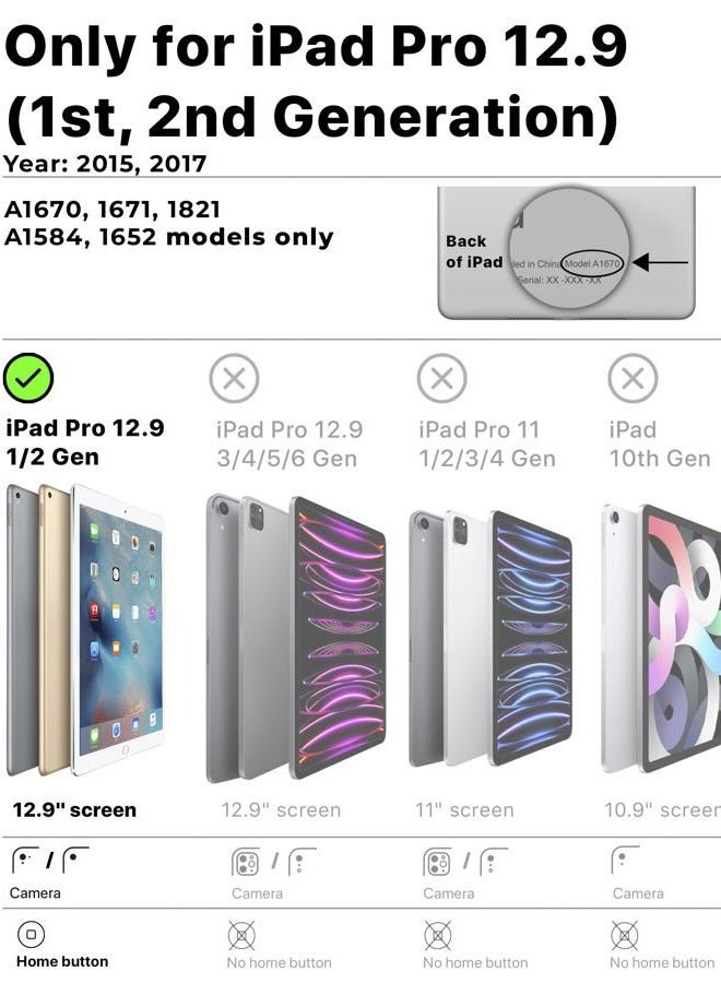 Cooper Dynamo Case for iPad Pro 12.9 2nd/1st Generation (2017/2015 Models) | iPad Case for Kids, Stand, Handle, Screen Protector - Image 2
