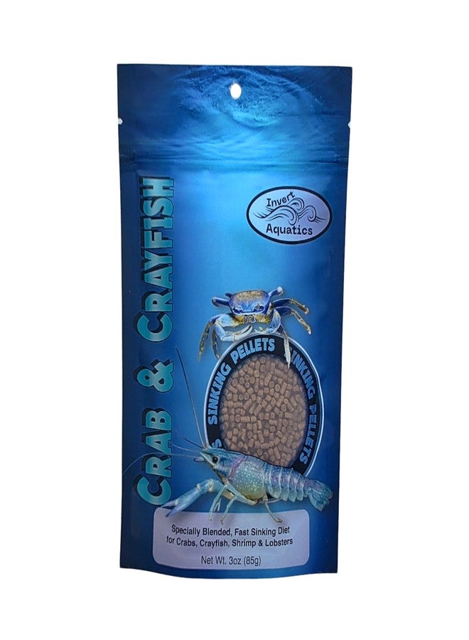 Invert Aquatics Crab & Crayfish Sinking Blended Diet - Aquatic Crab & Shrimp Food (3 oz (85g)) - Image 1