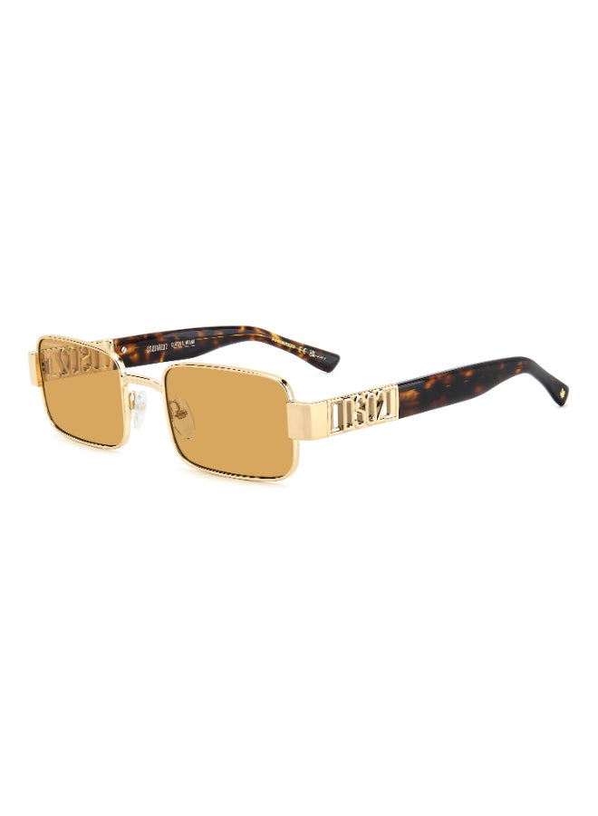 DSQUARED2 D2 0156/S Sunglasses Gold Rectangular - Image 1