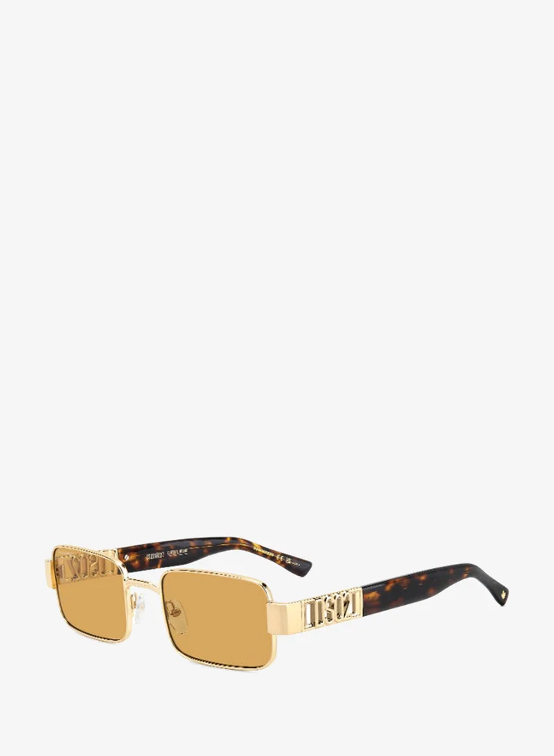 ديسكويرد2 DSQUARED2 D2 0156/S Sunglasses Gold Rectangular